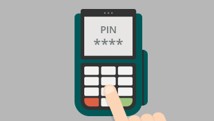 Inserisci il PIN della tua carta sul POS