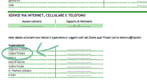 Codice Titolare
